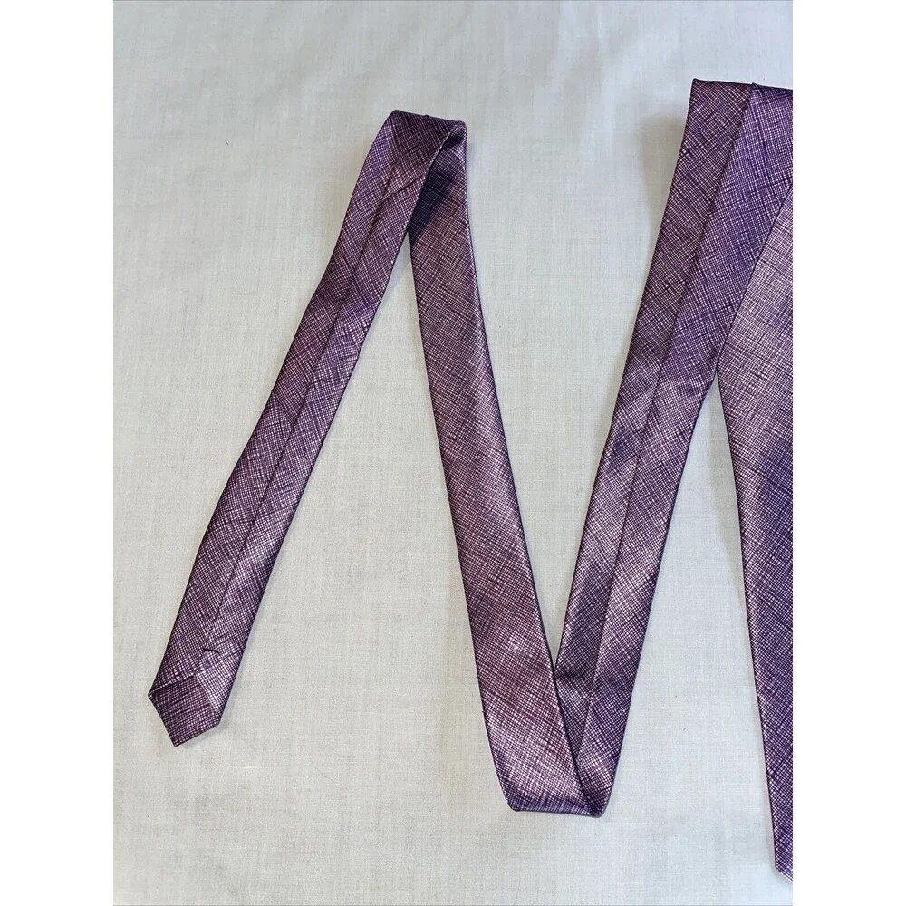 WangZhongWang Dress Tie Men’s Purple 100% Polyester Designer